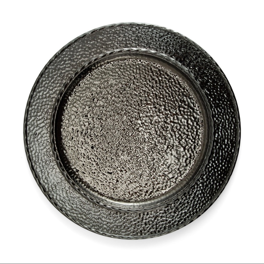Michael Aram Hammertone Chargers- Black Nickelplate- Set of 4